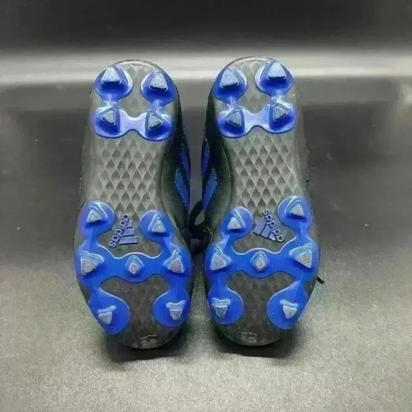 Adidas Goletto VIII FG J Black Blue Kids Youth Size 11K Soccer Cleats GX6906 - Picture 6 of 7